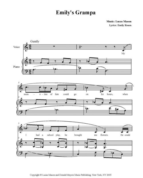 Emily's Grampa First Page